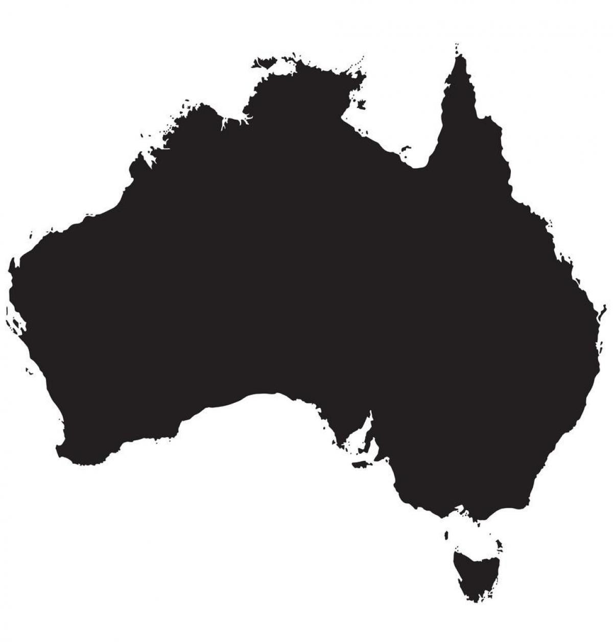 Mapa vetorial da Austrália